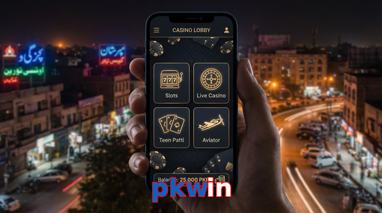 Main screen of Pkwin app page for PK players