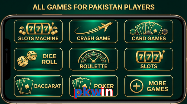 Main screen of Pkwin games page for PK players